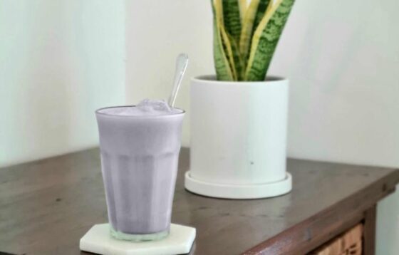 A glass of Berry Booty