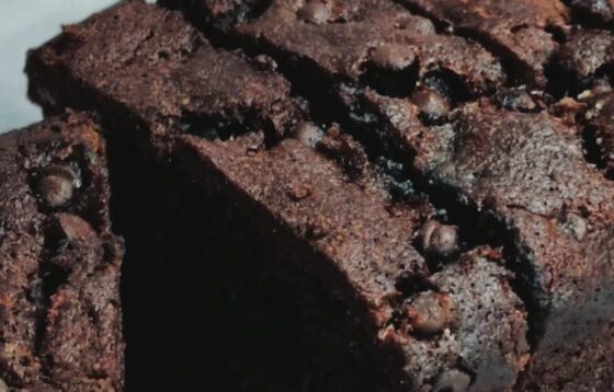 Double Choc Banana Loaf (Slice)