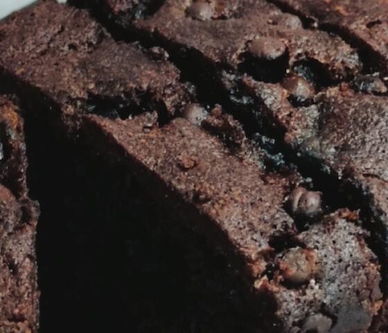 Double Choc Banana Loaf (Slice)
