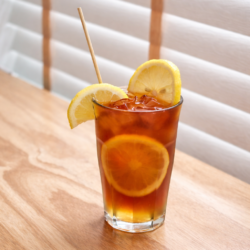 A glass of Iced Lemon Tea