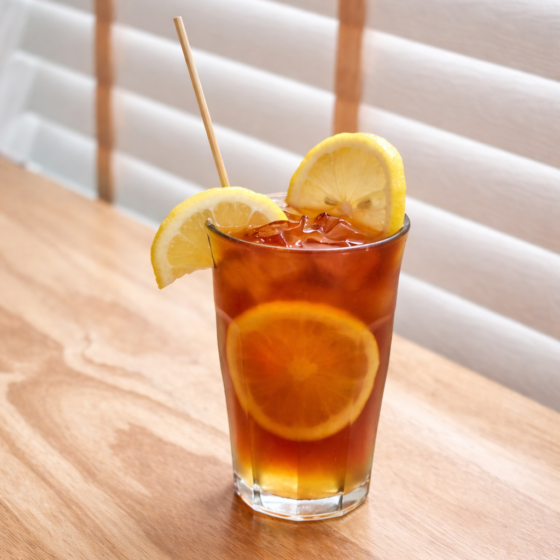 A glass of Iced Lemon Tea