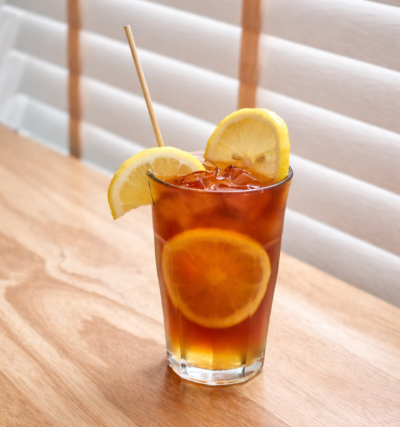 A glass of Iced Lemon Tea