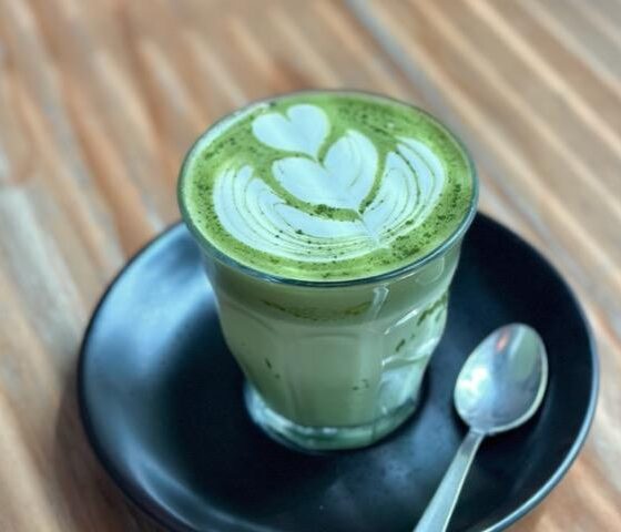 A cup of Matcha Latte