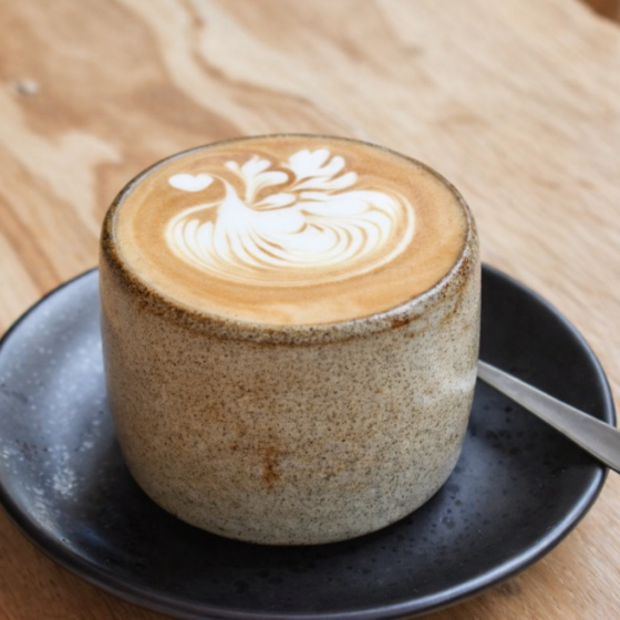 A cup of white